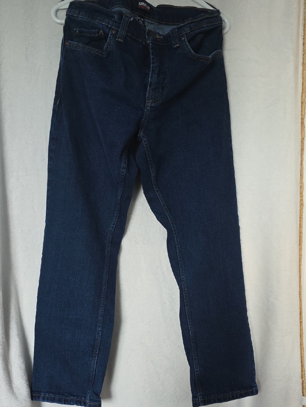 Kirkland Signature Men's Dark Blue Straight Jeans